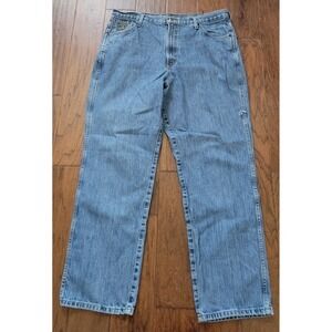 Cinch‎ Men's Blue Silver Label Straight Stonewash Western Denim Jeans Size 38x32